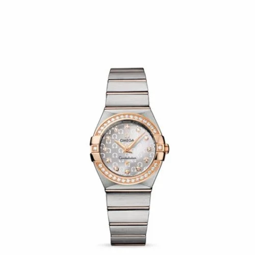Omega Constellation Quartz 27 Brushed Stainless Steel / Red Gold / Silver Omega 123.25.27.60.52.001 (12325276052001)